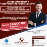 ¿ERES PERSONA FÍSICA Y BUSCAS ACREDITARTE COMO EVALUADOR INDEPENDIENTE?